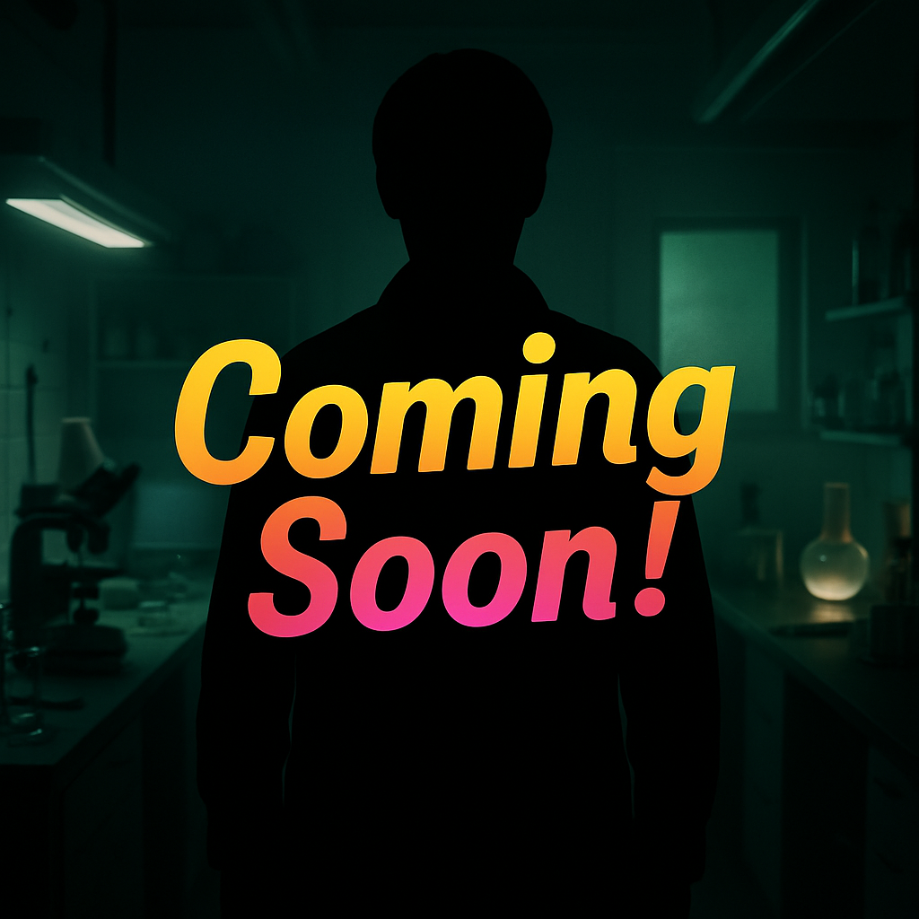 In the centre of a lab a mysterious figure stands shrouded in shadows their face obscured The scene is illuminated by the soft glow of of the lab ligh